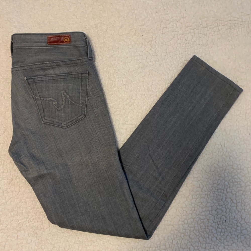 AG Gray Stilt Cigarette Leg Jean